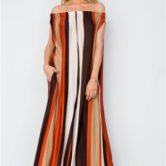 New Love In Level Up Stripe Jumpsuit Small - Picture 3 of 7